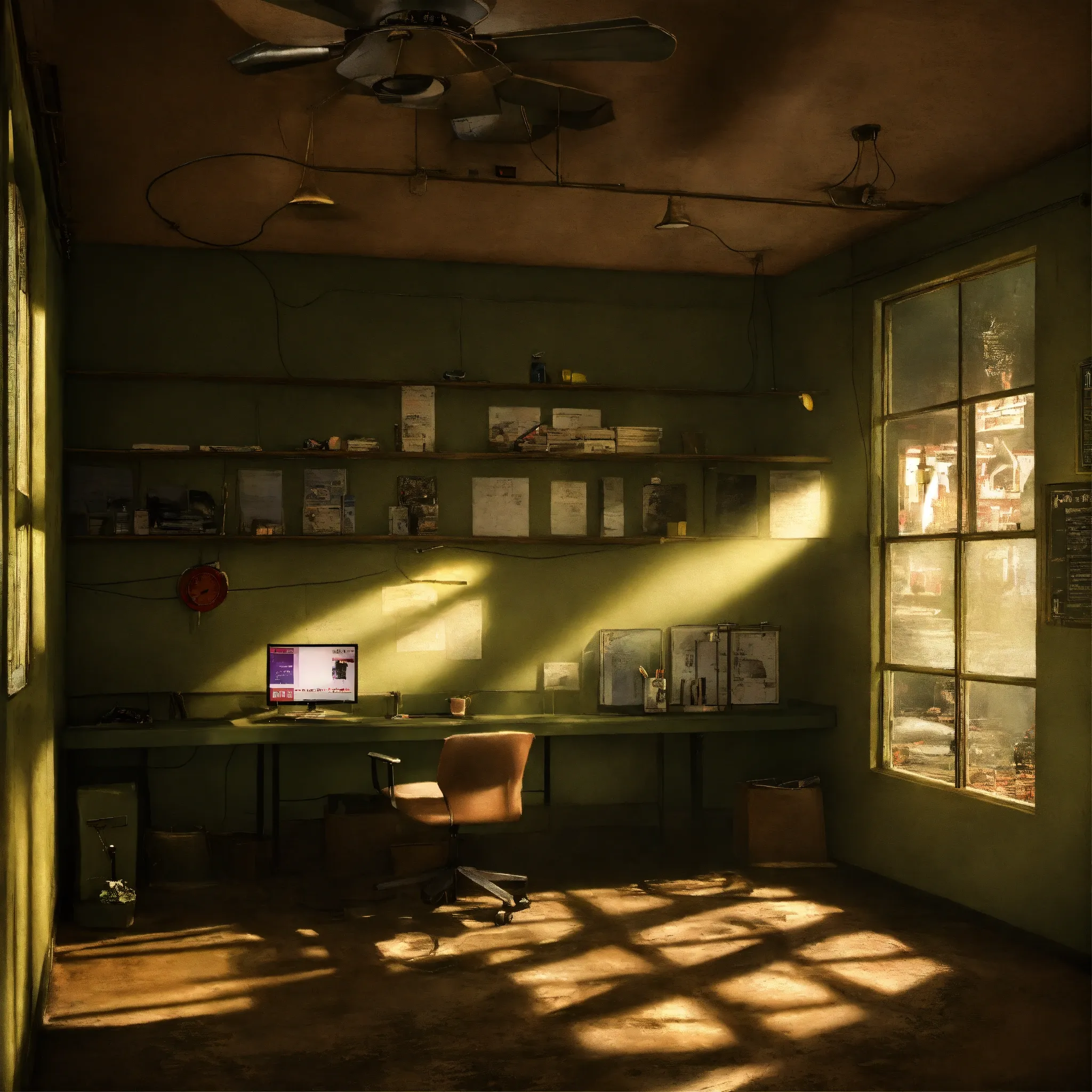 Minimalistisch kantoor in Scandinavische stijl